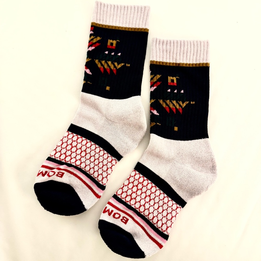 Bombas Youth Snowflake Calf Socks 2-pack